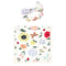 Touched by Nature Unisex Baby Organic Cotton Swaddle Blanket and Headband or Cap, Flutter Garden, One Size...