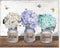 Hydrangea Wall Art Bedroom Decor: Relax Soak Unwind Wall Art Floral Paintings Aqua Flower Pictures Wall Decor Modern Farmhouse Style Butterfly Pri...