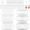 670Pcs Earring Making Kit with 120 Earring Beading Hoops Earring Finding Beading Hoop Earrings Bulk,150 Hooks,200 Jump Rings,200 Earring Backs for...