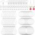670Pcs Earring Making Kit with 120 Earring Beading Hoops Earring Finding Beading Hoop Earrings Bulk,150 Hooks,200 Jump Rings,200 Earring Backs for...