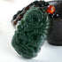 Women's Necklace Men's Necklace Pure natural hand carved qing jade dragon necklace pendant...