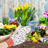 Geiserailie 4 Pairs Garden Gloves Floral Gardening Gloves with Soft PVC Dots Gloves Women Working Yard Gloves for Yard Cleaning, Fishing, Gardenin...