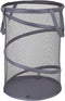 Household Essentials 2027-1 Pop-Up Collapsible Mesh Laundry Hamper | Charcoal...
