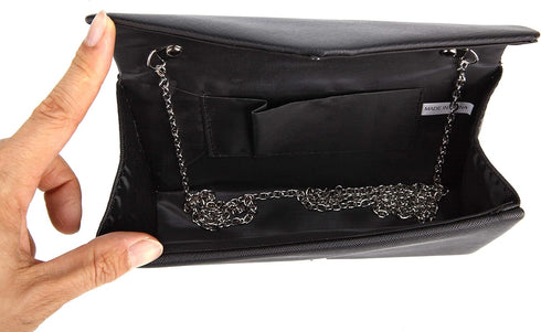 Nodykka Purses and Handbags Envelope Evening Clutch Crossbody Bags Faux Learther Classic Wedding Party Bag for Women...