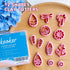 Keoker Polymer Clay Cutters, Summer Clay Cutters, Polymer Clay Cutters for Earrings Jewelry Making, 12 Shapes Flower Clay Earrings Cutters...