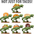 Funwares Original Tacosaurus - Dinosaur Taco Holder, Fun and Practical White Elephant Gift, Hold 2 Tacos...