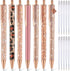 Sherr 7 Pcs Fancy Pens for Women Cute Pens Sparkly Glitter Pens with 10 Pcs Black Ink Refills Pretty Pen Gifts Journaling Pens for Girls Office Sc...