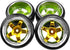 1/10 RC Drift Tire Hard Plastic Tires & 12mm Hex Hub Wheel Rims Compatible with Traxxas HSP Tamiya Kyosho Himoto HPI Redcat 1/10 On-Road RC Drift ...