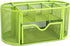 VANRA Metal Mesh Desk Supply Caddy Desktop Office Supplies Organizer Supply Holder 8 Compartments with Drawer (Green)...