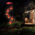Solar Red Bird Wind Chimes, Color Changing Solar Powered Red Cardinal Bird Wind Chime Wind Moblie LED Light, Mobile Hanging Wind Chimes Portable O...