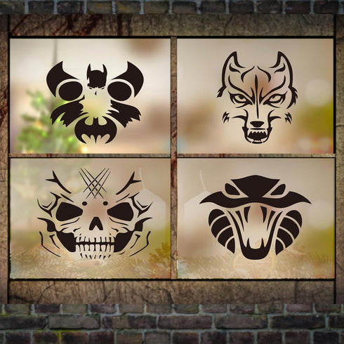 16 Pieces Face Drawing Stencils Mask Painting Templates DIY Stencils for Wood Wall Home Decorations Party Favor Supplies...