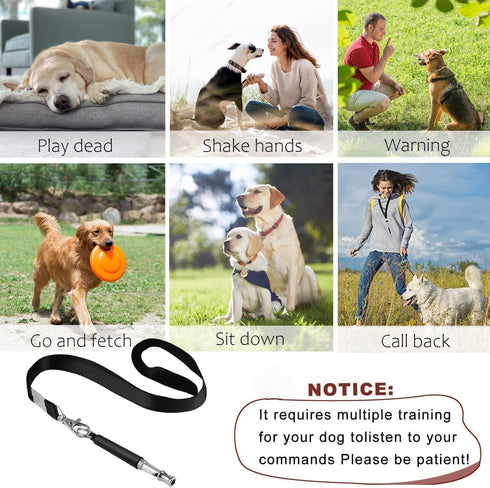 Dog Whistle, 2PACK Professional Ultrasonic Dog Whistle to Stop Barking Neighbors Dog, Recall Training, Ultrasonic Silent Dog Whistle Stop Barking ...