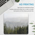 Tree Mouse Pad Green Misty Mountain, Nature Landscape Mousepads Square for Desk Foggy Fir Forest Valley Small Desk Pad Mouse Mat Washable Computer...