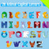 Magnetic Uppercase Letters, 26 Pieces Letter Magnets Educational Learning Tool Alphabet and Animal Recognition for Kids Toddlers 3 4 5 Years Old...