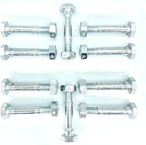 Replaces Shear Pins and Nuts for Ariens 532005 53200500 510016 51001600 Snow throwers(10 Pack)...