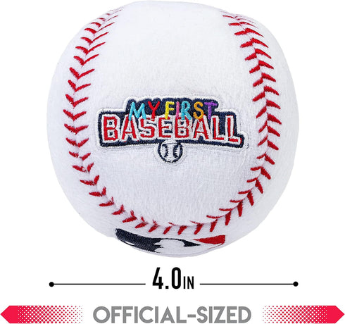 Franklin Sports Kids Soft Plush Balls - NFL MyFirst Football and Stuffed Football Plush Toy for Kids - Toy Football + Baseball Stuffed Plush - Fun...