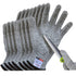 Cutting Gloves, 4 Pairs of Cut Resistant Gloves Food Grade, Cut Resistant Gloves for Kitchen, Oyster Shucking, Fish Fillet Processing, Carving Woo...