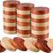 72 Pieces Wood Checkers 1.06 Inch Wooden Checkers Pieces Set with Stackable Ridge in Drawstring Storage Pouch for Board Game, Dark Brown and Natur...