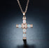 Barzel 18K Gold Plated Created Opal Cross with Chain, 18 Inches with 2 Inches Extension...