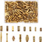 Craftdady 150Pcs Antique Gold Tube Bar Spacer Beads Tibetan Metal Column Barrel Drum Beads for Jewelry Crafts Making Hole:1-3.5mm...