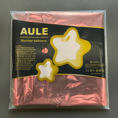 AULE 40 Inch Large 25 Number Balloons Rose Gold Big Foil Number Balloons Giant Helium Happy 25th Birthday Party Decorations for Women Huge Mylar 5...