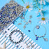 1020 Pieces Evil Eye Beads Kits, 20 Evil Eye Rhinestone Charms 100 Blue Evil Eye Beads 100 Rondelle Spacer Beads 600 4mm and 200 8mm Round Beads f...