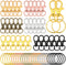 120pcs Key Chain Clip Hooks, Evatage Swivel Clasps Lanyard Snap Hook with Key Rings, Keychain Hooks for Lanyard, Purse and Crafting...