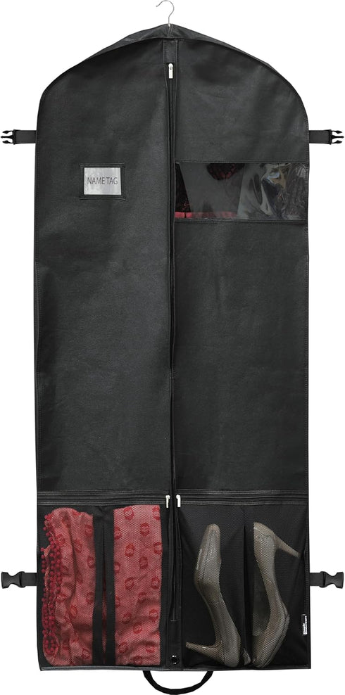 Simple Houseware 54-Inch Travel Garment Bag with Pockets, Heavy Duty 300D Polyester for Suits, Dresses, Coats, Tuxedos...