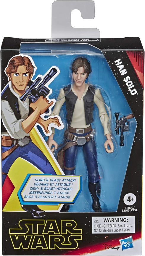 STAR WARS Galaxy of Adventures Han Solo Toy Action Figure...