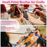 126 Pcs Small Paint Brushes Bulk, Kids Paint Brushes with Flat and Round Pointed Paint Brushes Set, Craft Brushes for Classroom Acrylic Oil Waterc...
