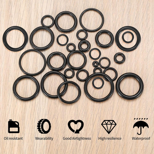 O Ring Assortment Kit, 360 Pcs Rubber Washer Orings, 24 Sizes Pressure Washer O Ring Kit for Faucet, Hose, Automotive, Air Gas Plumbing Sealing Re...