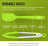Kaluns Kitchen Tongs for Cooking, Non Stick Silicone Tip Stainless Steel Tongs, Set of Four 7,9, and 12 Inch Tong Plus Silicone Spatula Non-stick,...