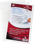 Mini Recipe Card/Photo Page Protector - Holds 3 x 5 Sheet - 3 Hole Punched - Pack of 20...
