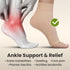 KEMFORD Ankle Compression Sleeve - Plantar Fasciitis Braces - Open Toe Compression Socks for Swelling, Sprain, Neuropathy, Arch Support for Men an...