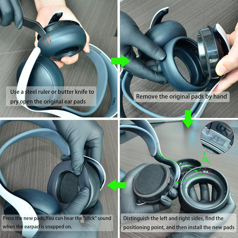 Earpads for Sony Playstation Pulse Elite (Playstation 5/PS5) Headset Headphones Replacement Ear Cushions Ear Pads Earmuffs Noise Cancelling Memory...