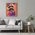 Posterizer 1 pcs-orange and purple collage with vintage woman-Retro Art-Abstract & Modern Art-Gift for Art Lovers- UNFRAMED Wall Art...