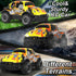 Remote Control Car, 1/24 Scale Light Up Racing Car Toys, RC Car for Kids with Cool Led Lights, Hobby RC Cars Toys Birthday Gifts for 3 4 5 6 7 8 Y...