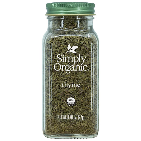 Simply Organic Whole Thyme Leaf, Certified Organic | 0.78 oz | Pack of 3 | Thymus vulgaris L....
