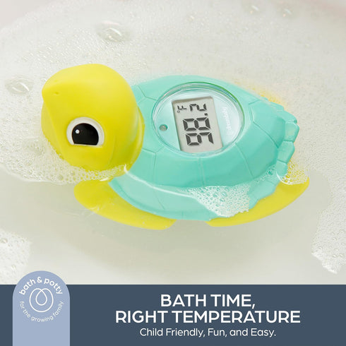 Dreambaby Baby Bath & Room Thermometer - Floating Turtle Toy for Water Temperature Monitoring - Turtle Temperature Monitoring for Newborns, Infant...