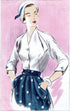 Vogue Misses' Blouse, Belt, and Skirt Sewing Pattern Kit, Code V1863, Sizes 16-18-20-22-24, Multicolor...