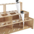Mezzo Artist Paint and Brush Rack - Wood Grain Laminate Multi Layer Desk Stand Professional Storage Display Organizer for Paintbrushes and Paint T...