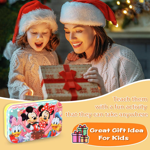 LELEMON Puzzles for Kids Ages 4-8,60 Piece Puzzles for Kids Ages 4-6,Children Jigsaw Puzzles Kids Puzzles in a Metal Box,Educational Learning Puzz...