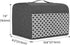 Yarwo 2 Slice Toaster Cover with Pockets and Top Handle, Nylon Toaster Cover Fits for Most Standard 2 slice Toasters, Gray with Grid...