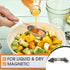 Spring Chef White Stainless Steel Magnetic Measuring Spoons Set of 8 with Leveler, Dual Sided Metal Teaspoon & Tablespoon Measuring Spoons, Fits i...