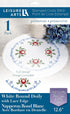 Leisure Arts Doily 12.6" Round Primrose, cross stitch kits, crossstitching kits adult, stamped cross stitch kits, counted cross stitch, hand embro...