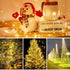 ANGMLN White Solar String Lights Outdoor, 39.4 FT 100 LED Outdoor Waterproof Fairy Lights 8 Modes Copper Wire Lights for Valentine's Day Christmas...