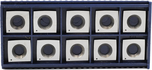 Square Carbide Inserts 15mm Woodworking Carbide Cutters Insert(15X15X2.5mm) 6" Radius Edges Fits Titan Spiral Shear Heads, Pack of 10...