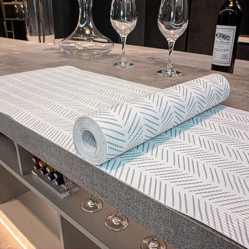 Glotoch Premium Non Slip Shelf Liner, Non Adhesive Drawer Liner, Waterproof Shelf Liners for Kitchen Cabinets, Drawer, Fridge, Wire Shelving, Pant...