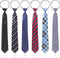 Geyoga 6 Pcs Zipper Ties for Boys Girls Men Women Pre Tied Adjustable Necktie for School Uniform Business Wedding (Classic Style)...