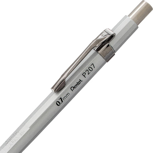 Pentel Sharp Mechanical Pencil, (0.7mm), Medium Line, Metallic Barrel, Assorted Colors, Pack of 3 (P207MBP3M)...